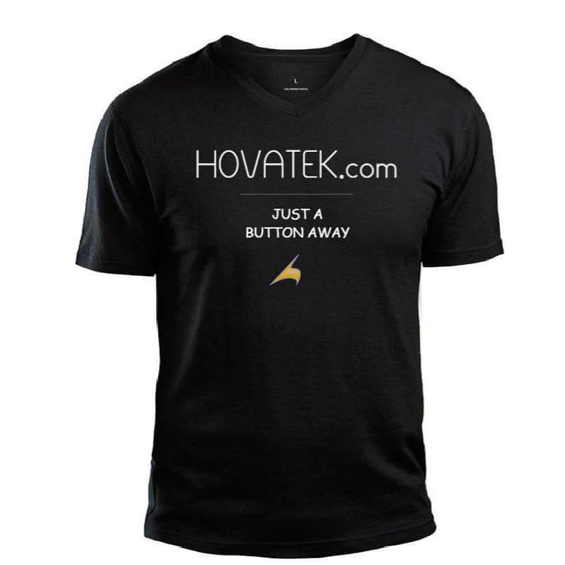 Black Hovatek V-Neck T-Shirt